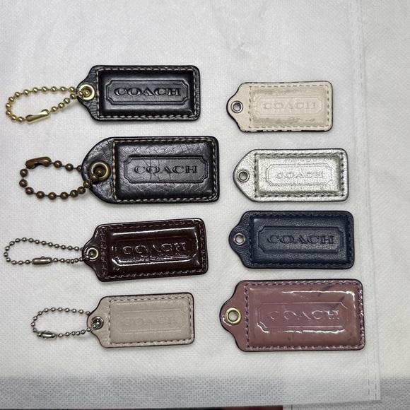 Coach Hangtags Metal or Leather or Mirror or Rings or Clear Heart Bid for Yours - Picture 11 of 16